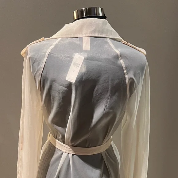 Dolan Cream Trench Coat - Picture 4 of 7